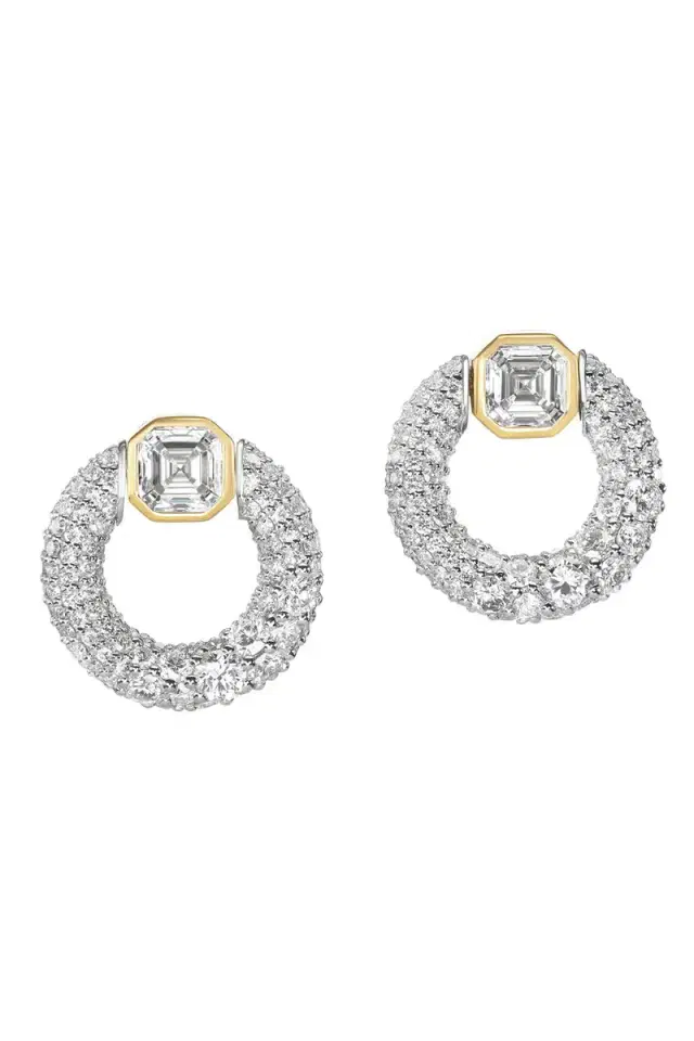 Uniform Object Diamond Knocker Earrings