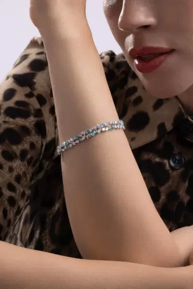 ARUNASHI Diamond Paraiba Tourmaline Bracelet | Thumbnail 4