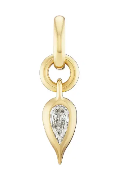 Uniform Object Diamond Pear Carriage Charm Pendant | Thumbnail 1