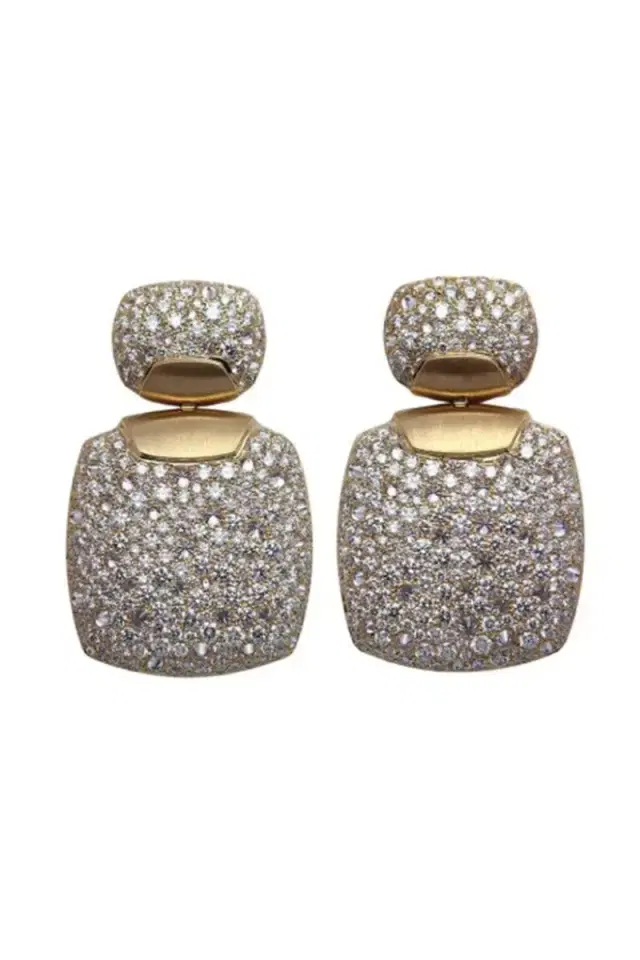 Diamond Square Earrings