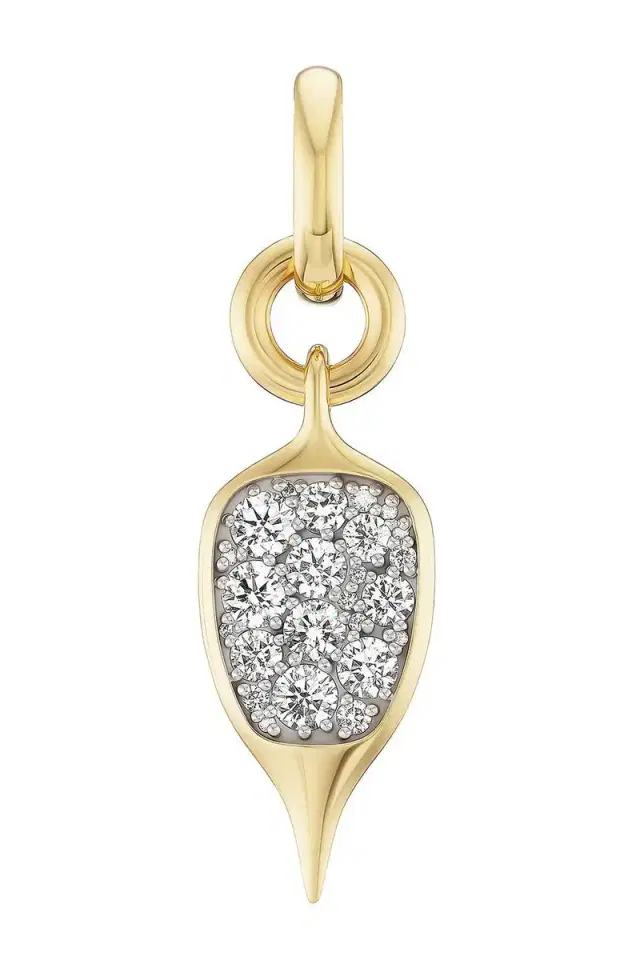 Uniform Object Diamond Thorn Carriage Charm Pendant