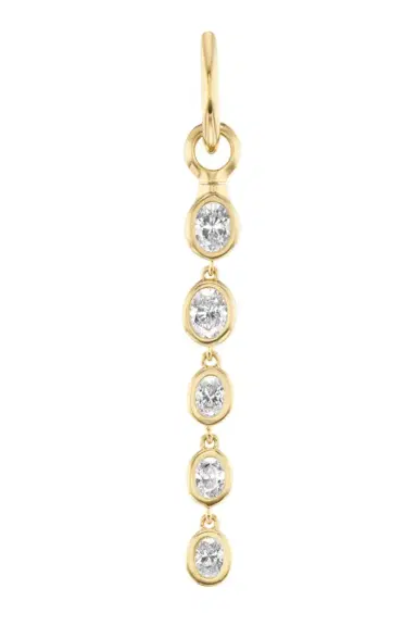Uniform Object Diamond Tusk Drop Charm Pendant | Thumbnail 1
