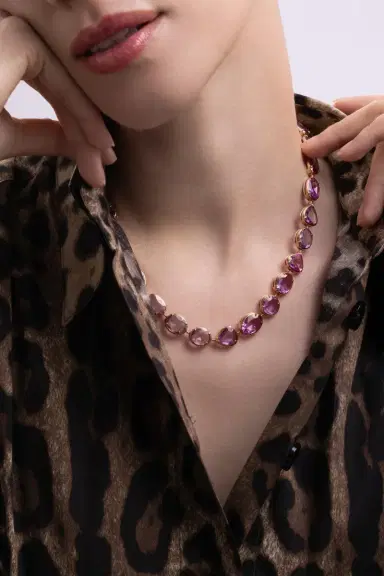 ARUNASHI Pink Sapphire Necklace | Thumbnail 4