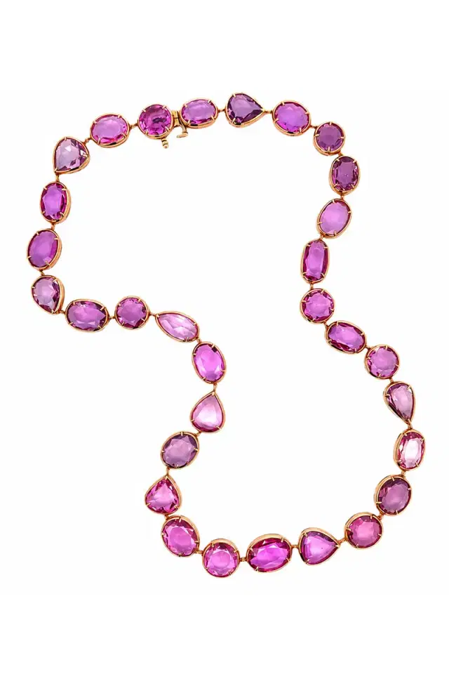 ARUNASHI Pink Sapphire Necklace