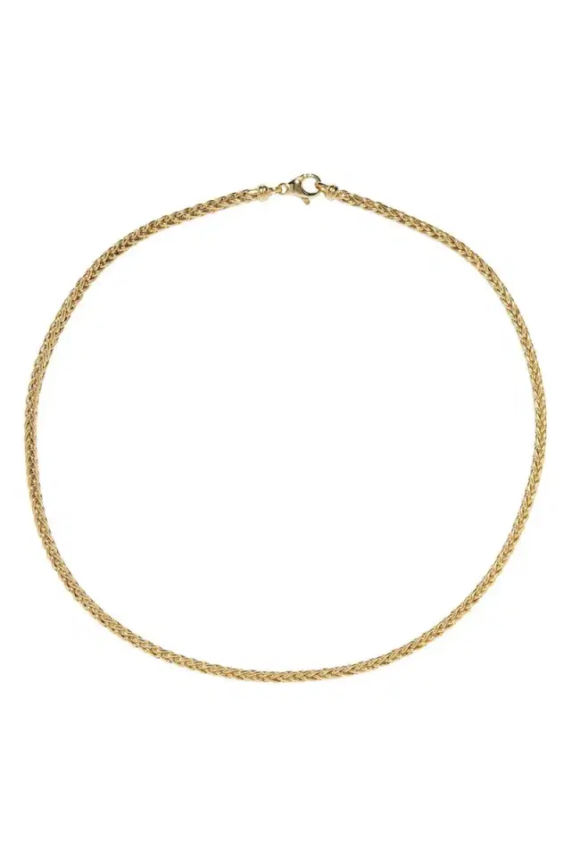 Azlee Small Woven Chain Necklace