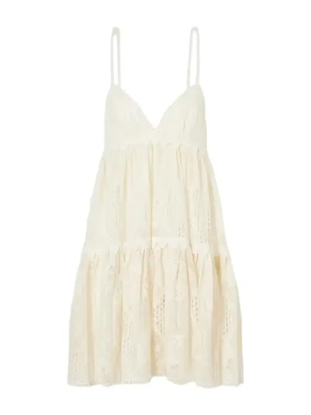 La DoubleJ Nympth Cotton-blend Lace Mini Dress
