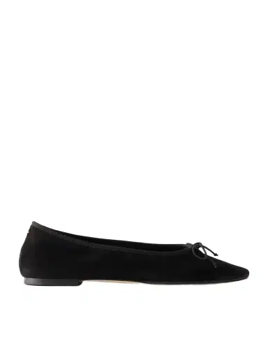 aeyde Tiby Bow-detail Suede Ballet Flats | Thumbnail 1 aeyde Tiby Bow-detail Suede Ballet Flats | Thumbnail 1