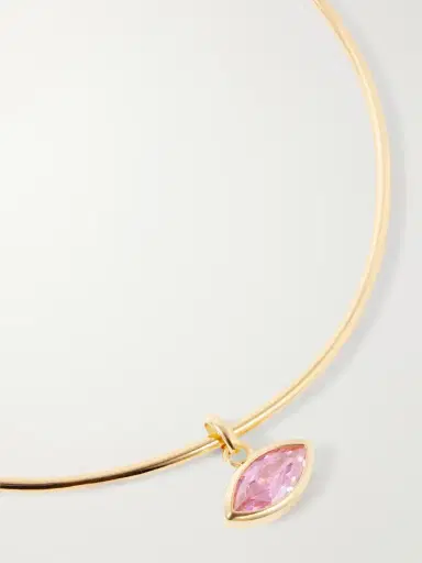 Martha Calvo Protection Sapphire Gold-toned Necklace | Thumbnail 4