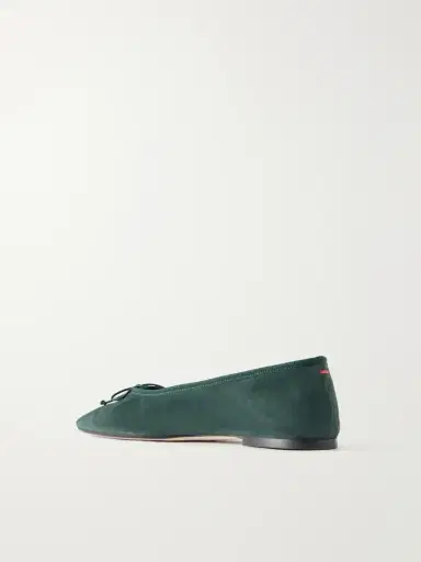 aeyde Tiby Bow-detail Suede Ballet Flats | Thumbnail 3