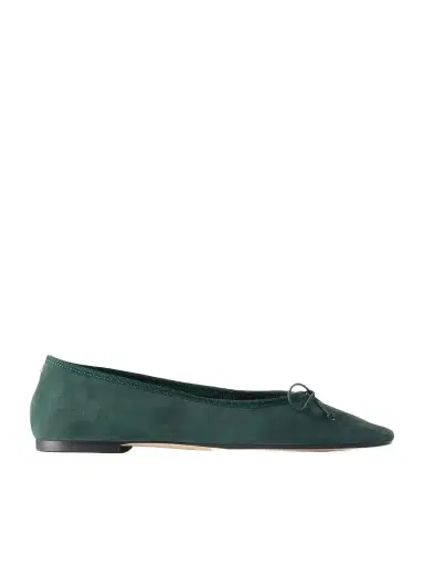 aeyde Tiby Bow-detail Suede Ballet Flats | Thumbnail 1