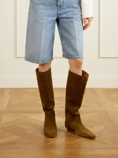 Paris Texas Bettina 25 Suede Knee Boots | Thumbnail 2 Paris Texas Bettina 25 Suede Knee Boots | Thumbnail 2