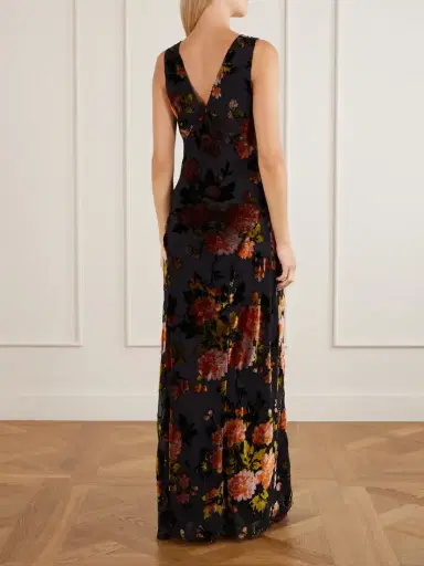 ANNA SUI Velvet Devoré Maxi Dress | Thumbnail 3