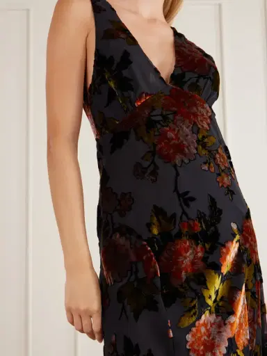 ANNA SUI Velvet Devoré Maxi Dress | Thumbnail 4