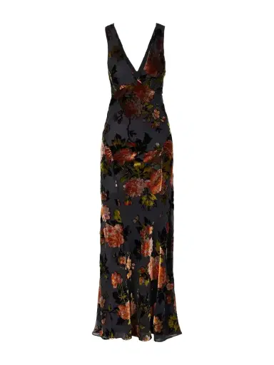ANNA SUI Velvet Devoré Maxi Dress | Thumbnail 1