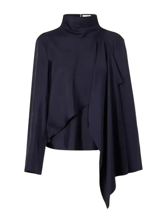 RÓHE Scarf-detailed Silk-satin Blouse