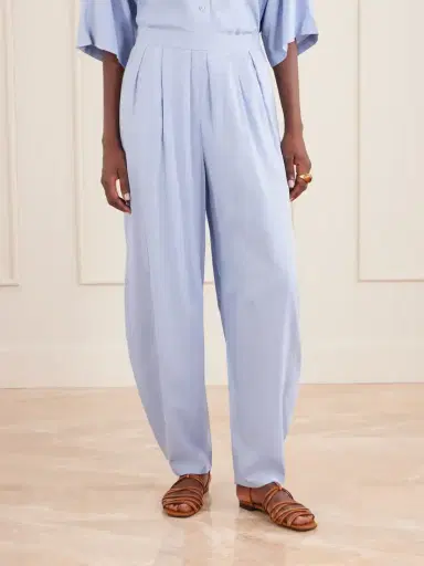 Jamie Haller Arc Silk Tapered Pants | Thumbnail 3