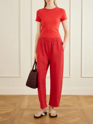 Jamie Haller Boxer Cotton Wide-leg Pants | Thumbnail 2