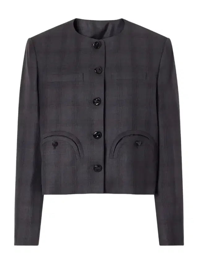 Blazé Milano Shamo Cropped Prince Of Wales Wool Bolero