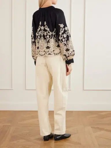 Sea Gracelyn Broderie-anglaise Cotton Blouse | Thumbnail 3