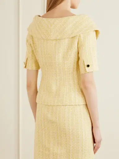 Alessandra Rich Embellished Tweed Jacket | Thumbnail 3 Alessandra Rich Embellished Tweed Jacket | Thumbnail 3