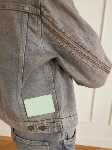Haikure Medea Ziggy Zip-detailed Denim Jacket | Thumbnail 5