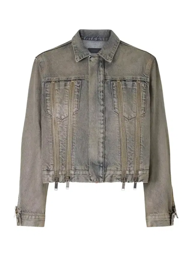Haikure Medea Ziggy Zip-detailed Denim Jacket