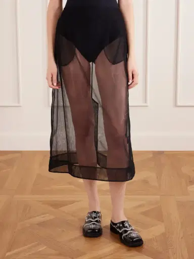 Simone Rocha Organza Midi Skirt | Thumbnail 3