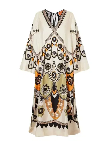 La DoubleJ Twin Flame Floral-print Silk-twill Maxi Dress | Thumbnail 1 La DoubleJ Twin Flame Floral-print Silk-twill Maxi Dress | Thumbnail 1