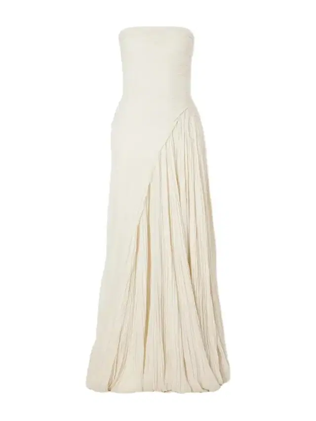 Marmar Halim Pleated Crepe De Chine Gown