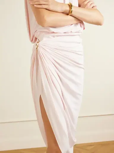 Sportmax Embellished Draped Jersey Midi Skirt | Thumbnail 4 Sportmax Embellished Draped Jersey Midi Skirt | Thumbnail 4
