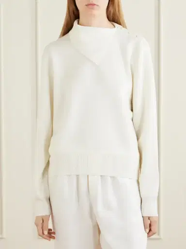 RÓHE Asymmetric Merino Wool-blend Sweater | Thumbnail 3
