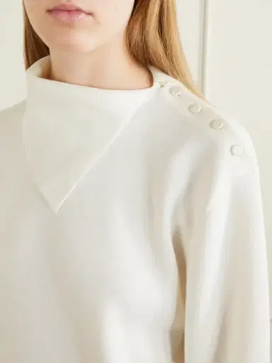 RÓHE Asymmetric Merino Wool-blend Sweater | Thumbnail 5