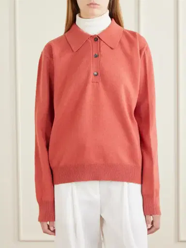 RÓHE Stretch Wool And Cashmere-blend Polo Shirt | Thumbnail 3