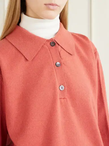 RÓHE Stretch Wool And Cashmere-blend Polo Shirt | Thumbnail 5