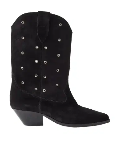 Isabel Marant Duerto Eyelet-embellished Suede Ankle Boots | Thumbnail 1 Isabel Marant Duerto Eyelet-embellished Suede Ankle Boots | Thumbnail 1