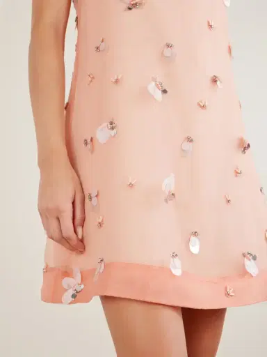 Simkhai Sumi Embellished Organza Mini Dress | Thumbnail 4 Simkhai Sumi Embellished Organza Mini Dress | Thumbnail 4