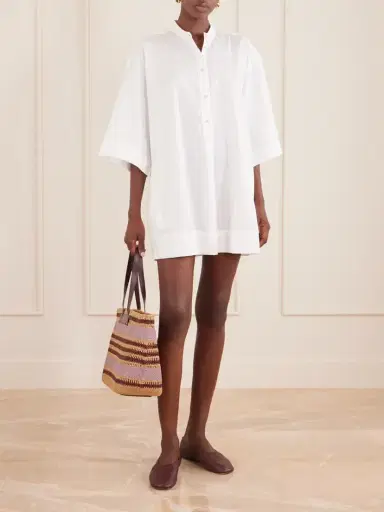 Anya Hindmarch Striped Raffia Tote | Thumbnail 3