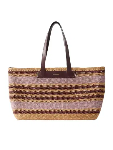 Anya Hindmarch Striped Raffia Tote | Thumbnail 1