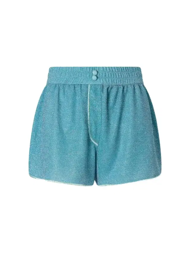 Oséree Lumiere Metallic Lurex Shorts