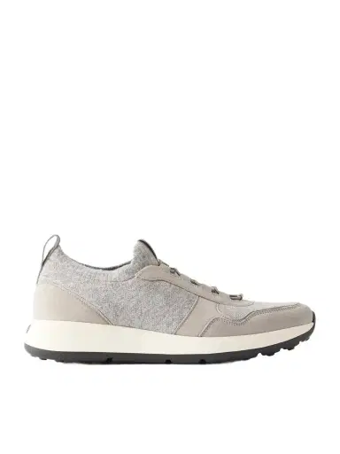 Tod's Suede-trimmed Sneakers | Thumbnail 1