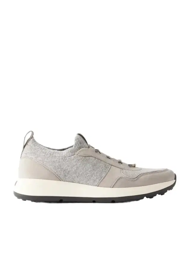 Tod's Suede-trimmed Sneakers