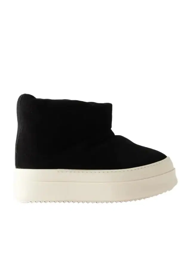 Rick Owens Suede Platform Sneakers