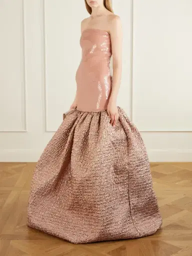Dima Ayad Sequin-embellished Cloqué Gown | Thumbnail 2