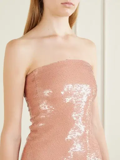 Dima Ayad Sequin-embellished Cloqué Gown | Thumbnail 4