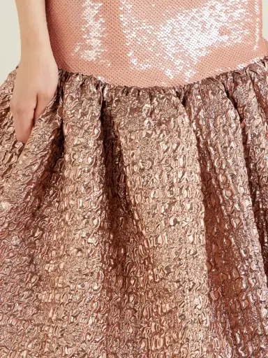 Dima Ayad Sequin-embellished Cloqué Gown | Thumbnail 5