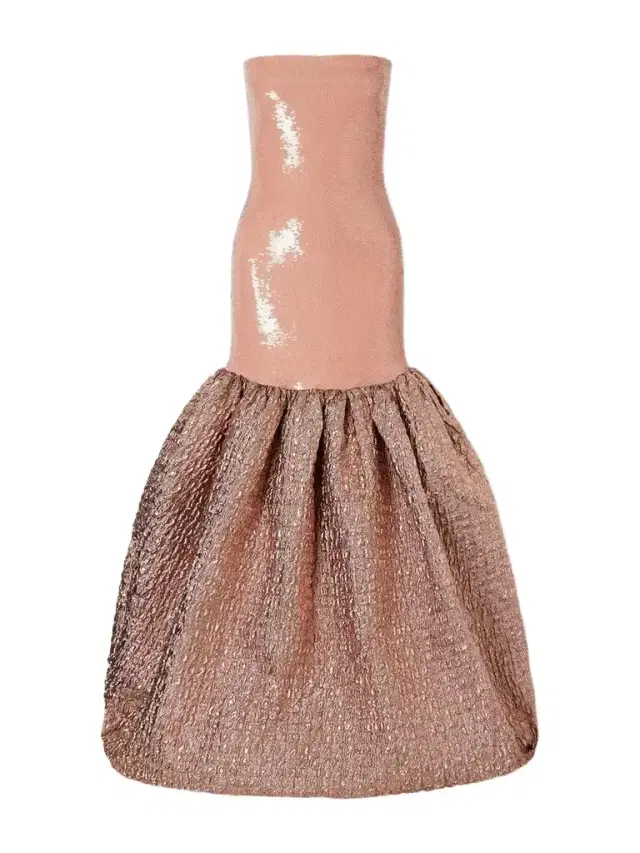 Dima Ayad Sequin-embellished Cloqué Gown