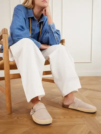 Tory Burch Mellow Suede Mules | Thumbnail 2