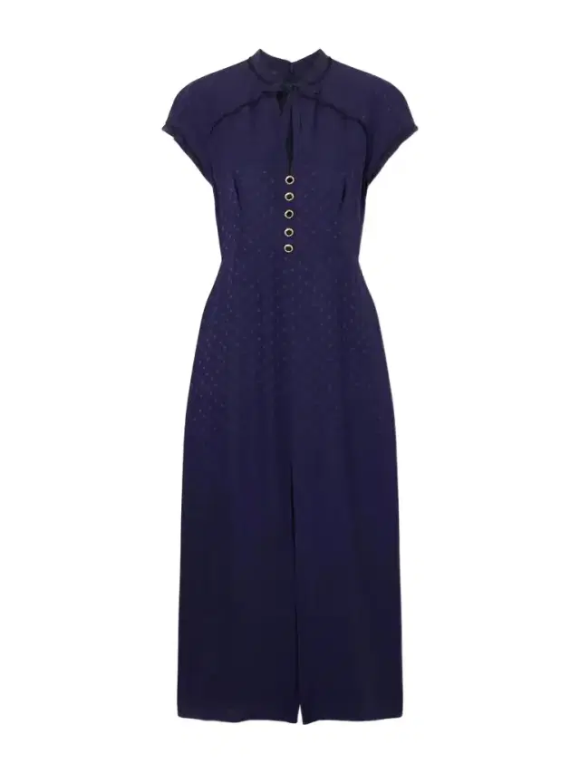 Alessandra Rich Silk Jacquard Midi Dress