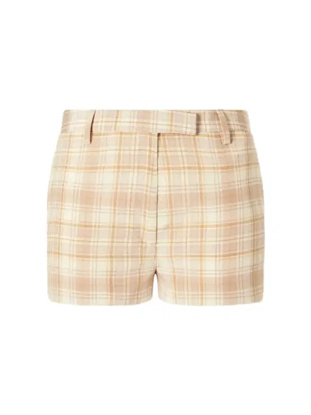 Alessandra Rich Checked Silk Shorts