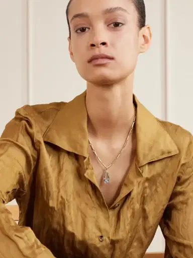Irene Neuwirth Heroic 18-karat Gold Aquamarine Necklace | Thumbnail 2
